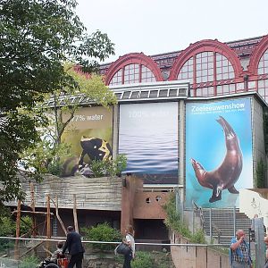 Sea Lion Show Area with Central Station behind
