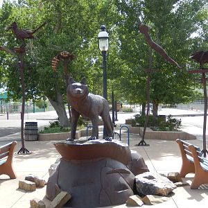 8/6/2015 - Entry Plaza Statues