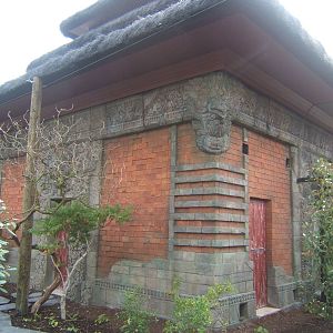 View inside Bali Aviary