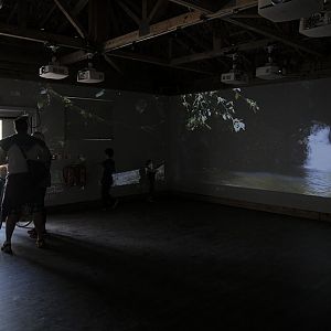 Islands progress - filmshow in Schoolhouse