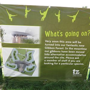 Sign for new Gibbon Exhibit 110715