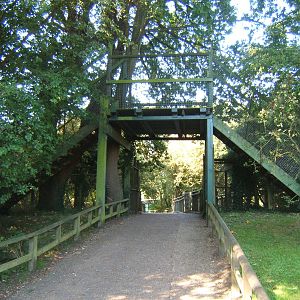 Bridge taking public footpath over the park path