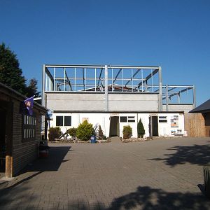 Construction work on Chimp House