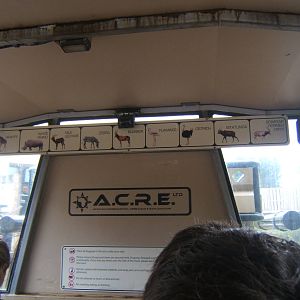 Signage for truck ride