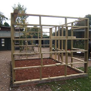 New Bird of Prey Aviary under construction