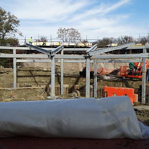 Nov. 2015 - Africa - Hippo Exhibit - Shaded Viewing Construction