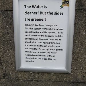 Signage - Penguin pool