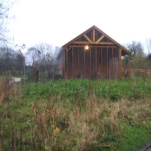 View of Belted Ruffed Lemur House