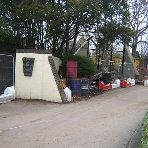 View of work for new Asian Lion enclosure