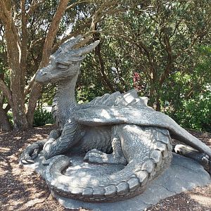 Wellington Zoo - New Dragon Sculpture