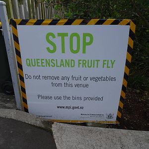 Sign next to the restaurant, November 2015