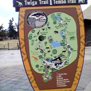 African Adventure trail map