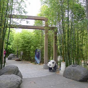 Entrance to the Pandas exhibit