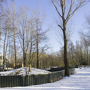 Red panda and small-clawed otter enclosure
