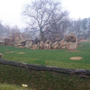 Part Elephant outdoor enclosure