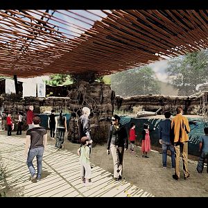 Africa Rocks Dwarf Crocodile Exhibit Concept