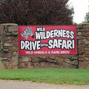 Wild Wilderness Drive Through Safari - Entrance Sign