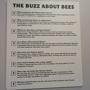 Butterfly Wonderland (Arizona) - Bee Sign