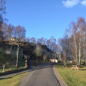 View to Snow Leopard Enclosure at Highland WP, 10/02/16