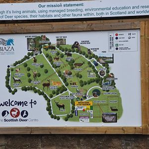 Map at the Scottish Deer Centre, 06/02/16