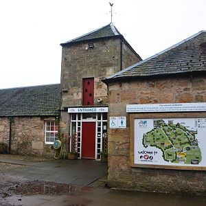 Main Entrance at the Scottish Deer Centre, 06/02/16