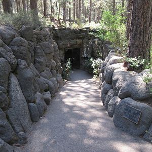 North American River Otter Exhibit - Entrance to Viewing Cave