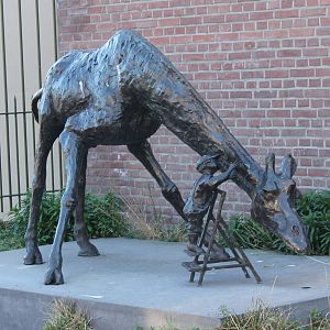 Statue outside Monkey house