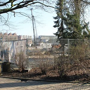 Construction site new Elephant outdoor enclosure