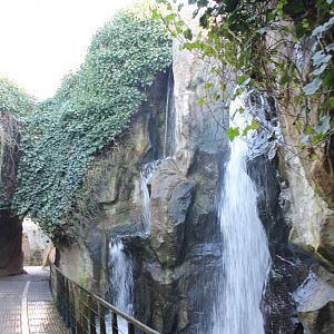 Waterfall and walk-way by Oryx enclosure