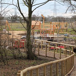 New play area under construction 6-3-16