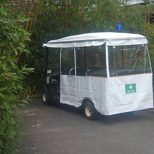 The zoo`s First Aid rapid response vehicle