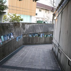 Ramp to the lower level, February 2016