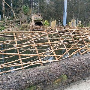 Fence build around the Snavelrijk lake