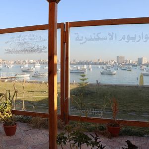 The view across Alexandria's harbour, February 2016