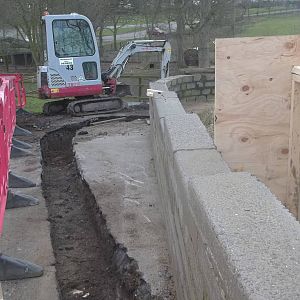 Work on Penguin exhibit extension, 14th March 2016