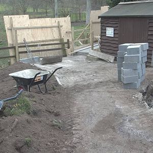 Work on Penguin exhibit extension, 20th March 2016