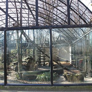 Chimp outdoor enclosure