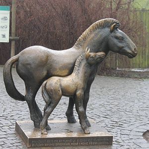 Statue Przewalski horses