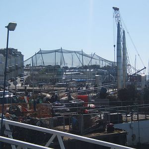 View of Living Coasts across the harbour