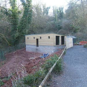 View of construction of new Lemur House