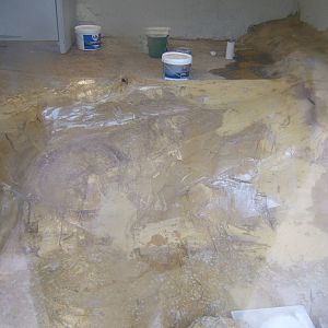 View of Crocodile enclosure under refurb