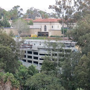 Employee Garage - View from Skyfari