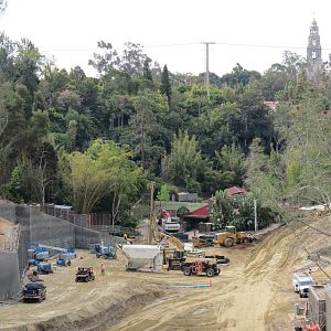 Africa Rocks Construction - View of Lower Canyon from Sabertooth Grill Terr