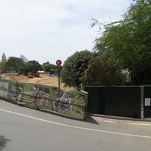 Africa Rocks Construction - View of Upper Canyon Construction Entrance