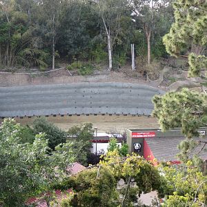 Africa Rocks Construction - View of Lower Canyon from Owens Aviary Area
