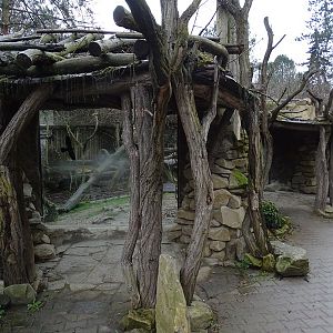 Jihlava 04/2016: Persian leopard enclosure