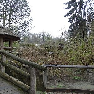 Jihlava 04/2016: Coati enclosure