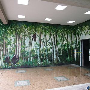 Chimpanzee House mural - 16/04/2016
