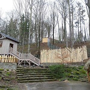 Zoo Jihlava 04/2016: New enclosure being completed