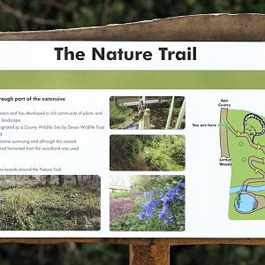 New Nature Trail sign board